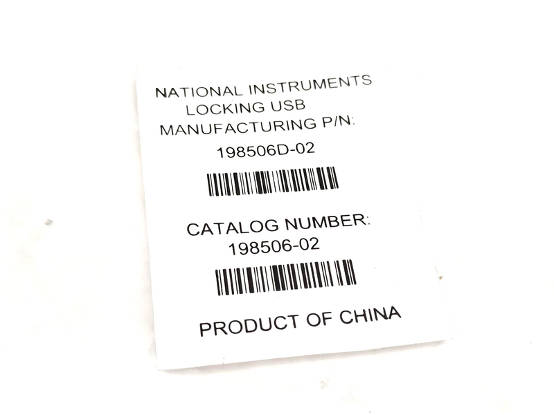 National Instruments 198506D-02 Locking USB A To B 2m - Maverick Industrial Sales