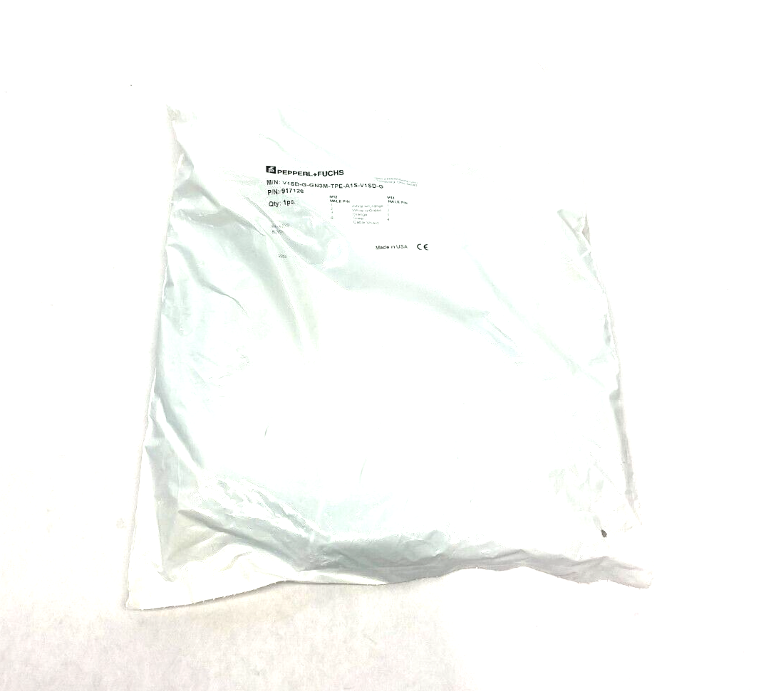 Pepperl+Fuchs V1SD-G-GN3M-TPE-A1S-V1SD-G Double Ended Connection Cable 917126 - Maverick Industrial Sales