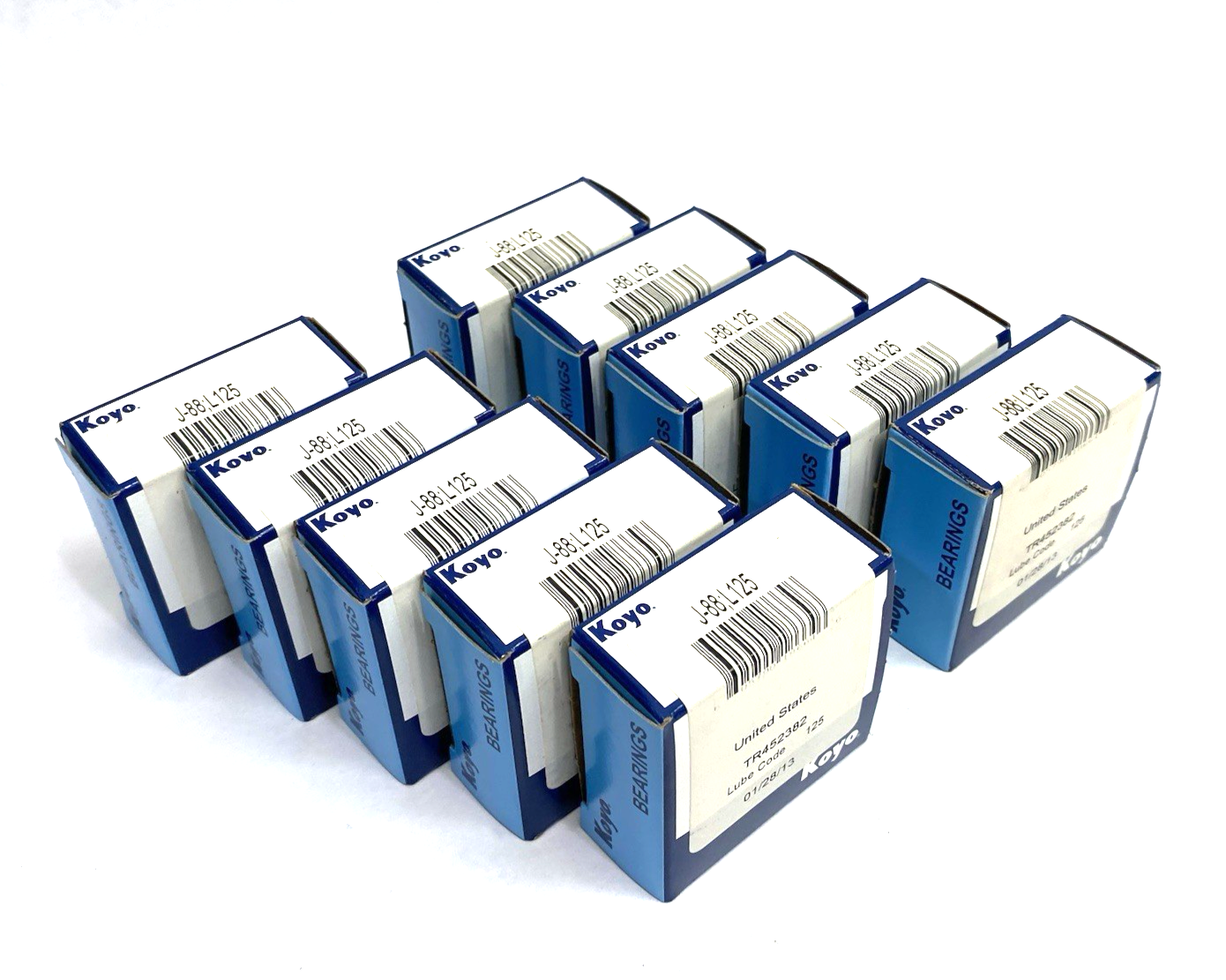 J-88 | Koyo ;L125 Drawn Cup Needle Roller Bearing Inch Series, Caged LOT OF 10 - New - Maverick Industrial Sales