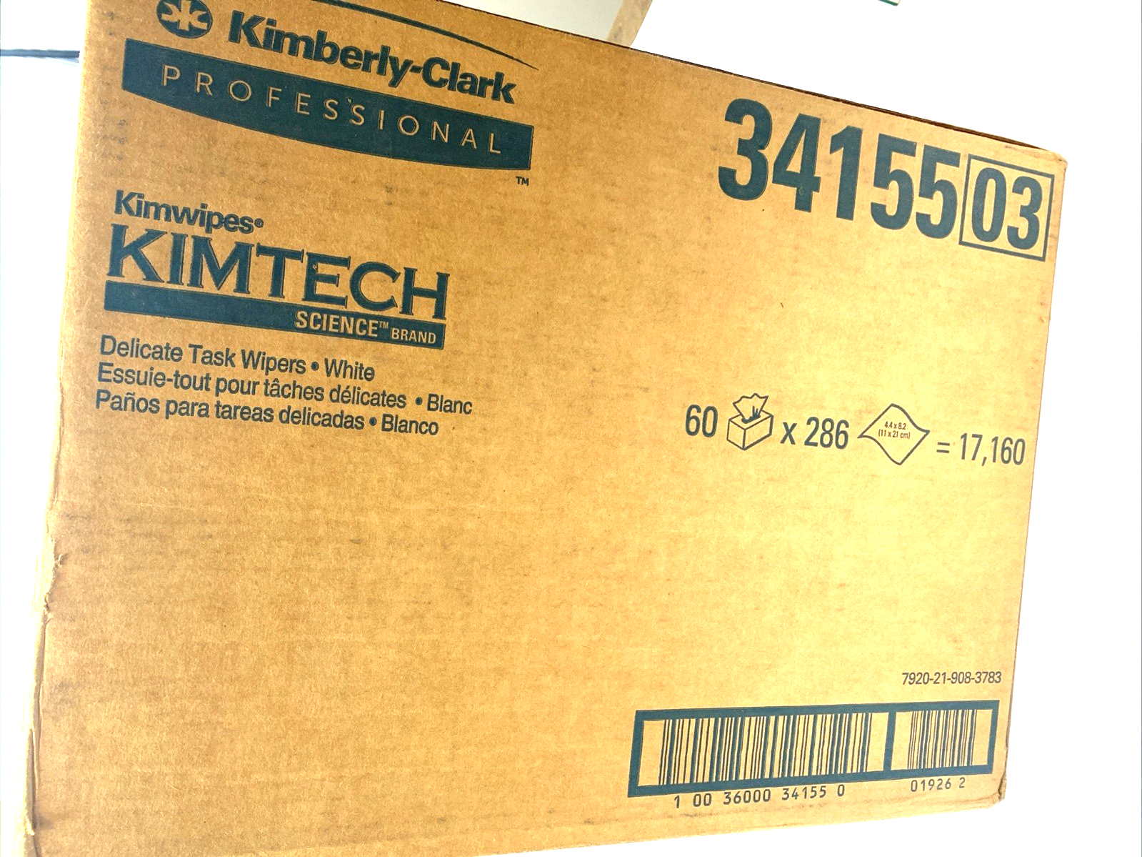 Kimtech 34155 Kimwipes 1-Ply Delicate Task Wipers 4.4x8.4" Pop-Up Box 06-666 - Maverick Industrial Sales