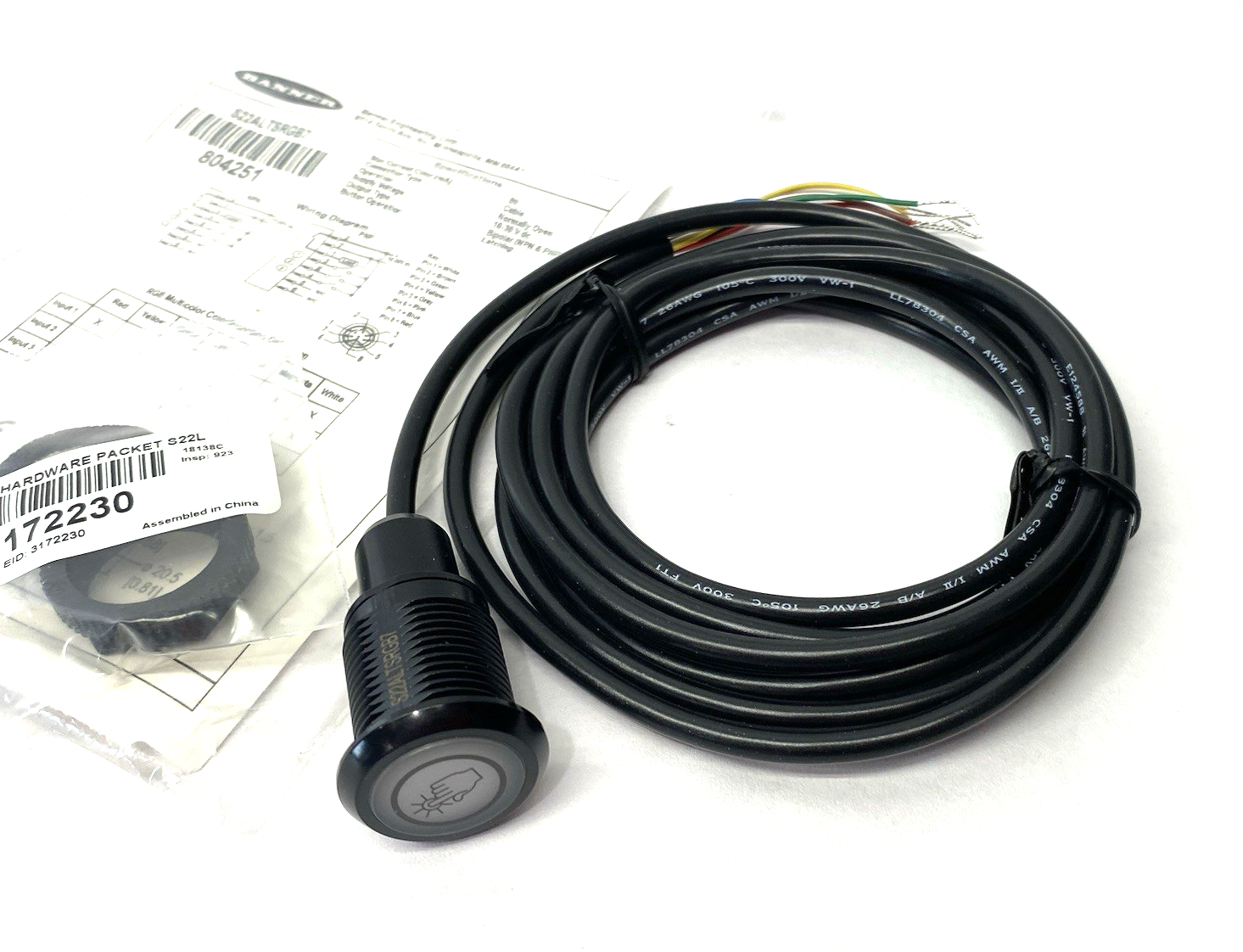 Banner S22ALTSRGB7 Pro Touch Series: 7-color RGB Touch Sensorl, Norm Open 804251 - Maverick Industrial Sales