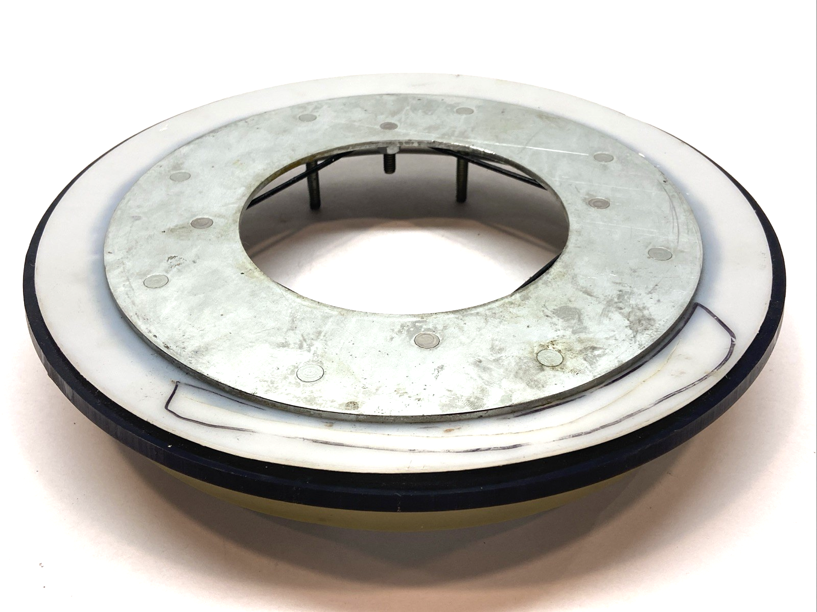 222909 | Graco Wiper Plate 5 Gal Stainless Steel PLATE ONLY - Used - Maverick Industrial Sales