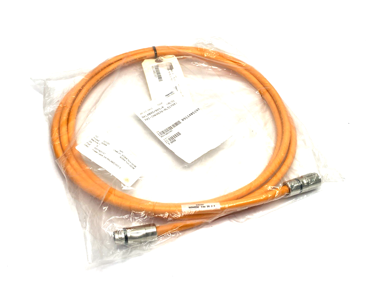 R911405197 | Bosch Rexroth Power Cable 3m (RLS1701-INK0670-RLS1702)RKL4802/003,0 - New Other - Maverick Industrial Sales