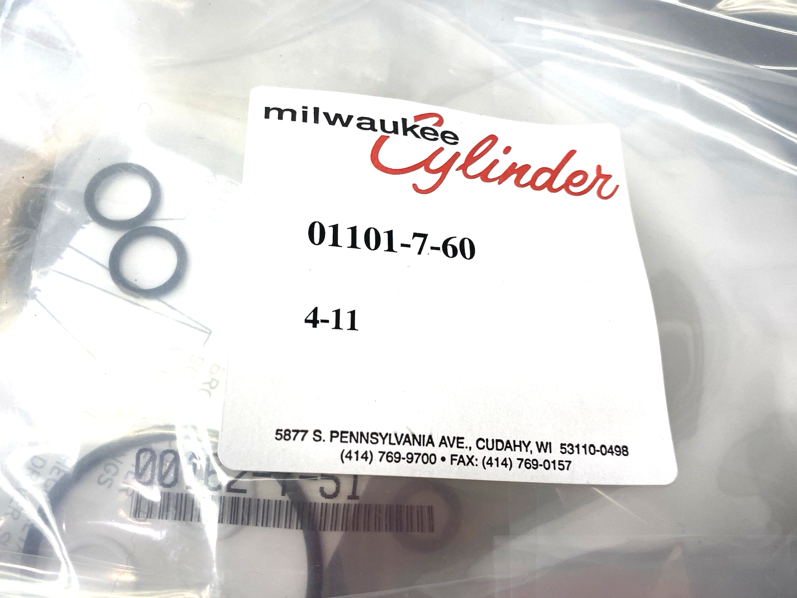 Milwaukee Cylinder 01101-7-60 Repair Kit - Maverick Industrial Sales