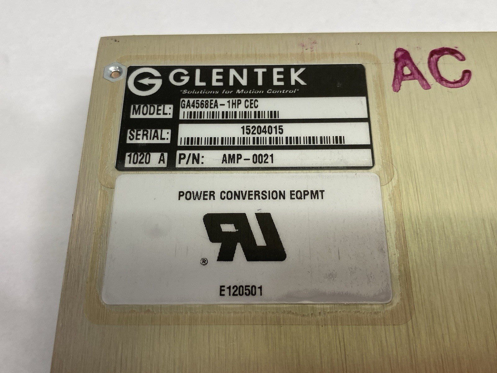 Glentek GA4568EA-1HP CEC Servo Amplifier Motion Driver - Maverick Industrial Sales