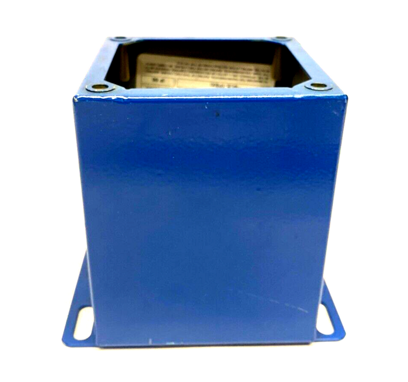 Saginaw SCE SCE-1PBXI Single Pushbutton Enclosure, 4"x4"x4.75" Blue, NO LID - Maverick Industrial Sales