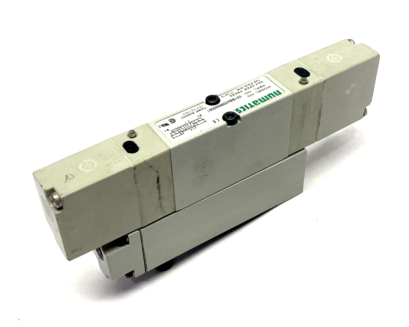 Numatics 051BB400M000061 Solenoid Valve 239-2188 Pressure Block - Maverick Industrial Sales