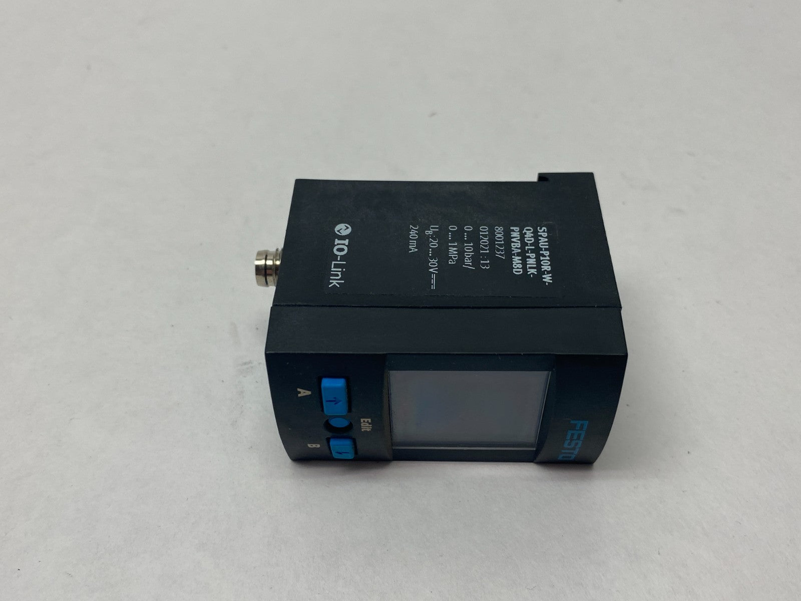 Festo SPAU-P10R-W-Q4D-L-PNLK-PNVBA-M8D Digital Pressure Sensor 8001237 - Maverick Industrial Sales