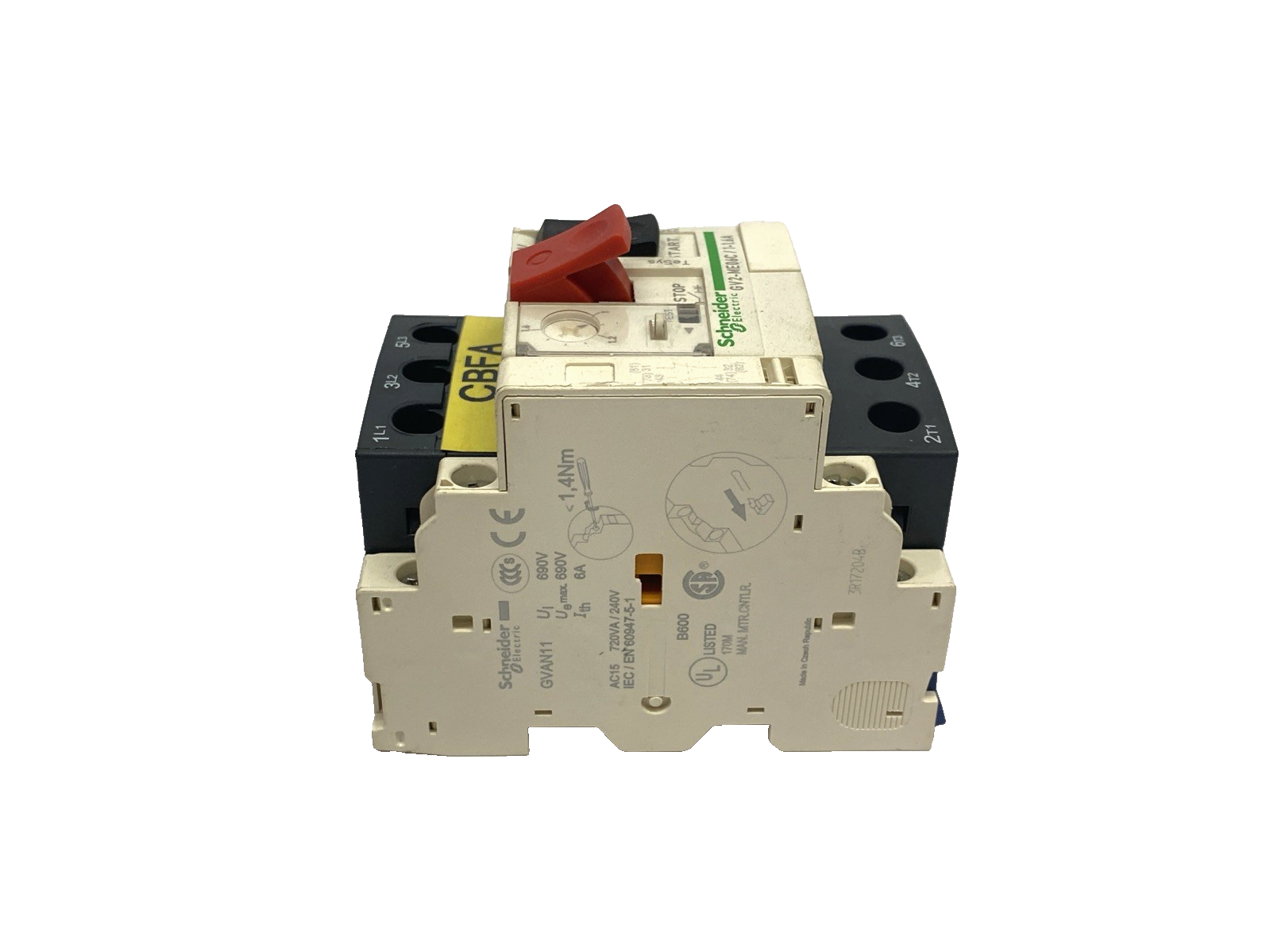 GV2-ME06 C | Schneider Electric GV2-ME06C/1-1.6A Manual Starter Protector 1-1.6A - Used - Maverick Industrial Sales
