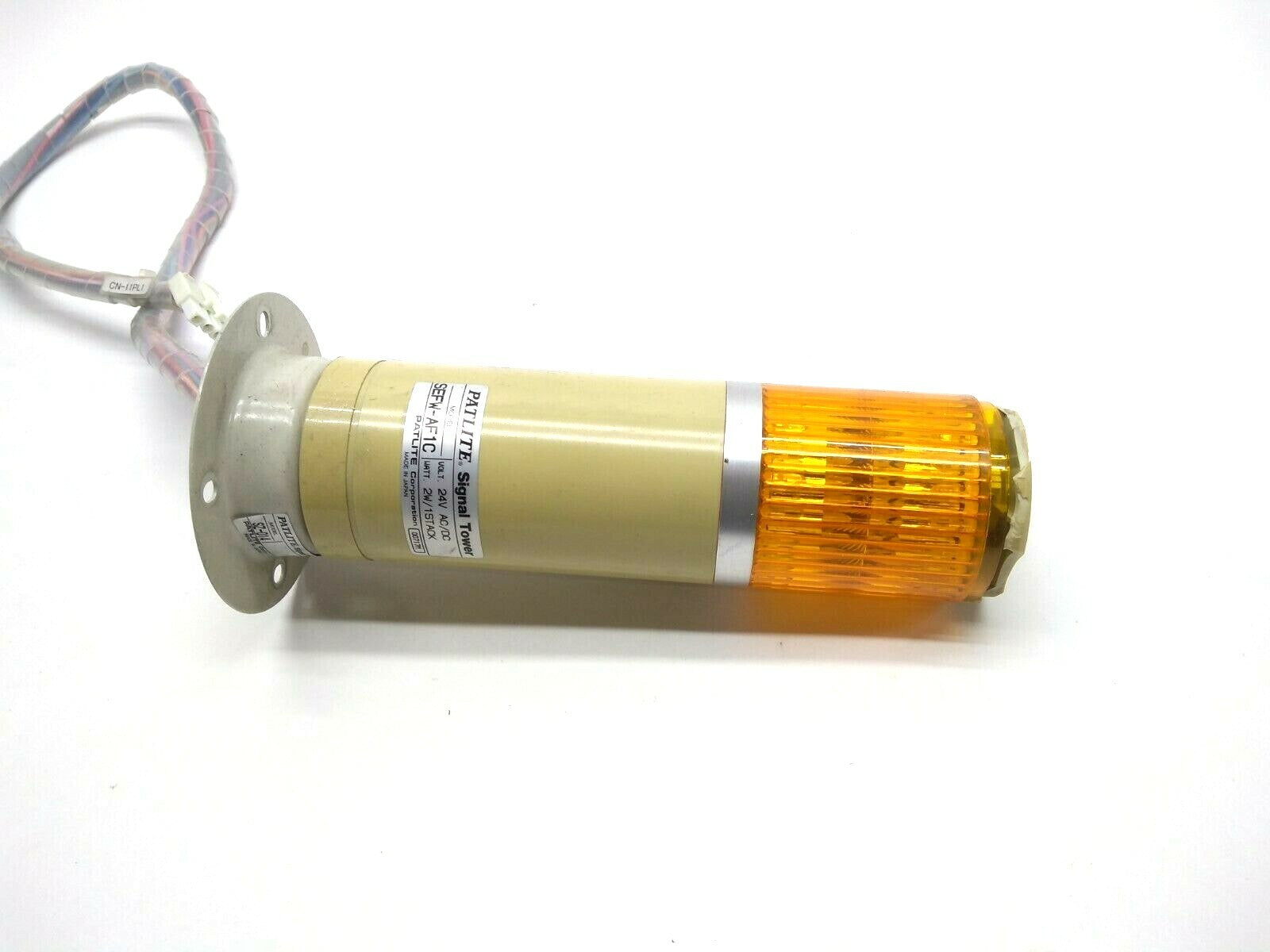 Patlite SEFW-AF1C Signal Tower 2W / 1Stack Amber Light 24V AC/DC - Maverick Industrial Sales