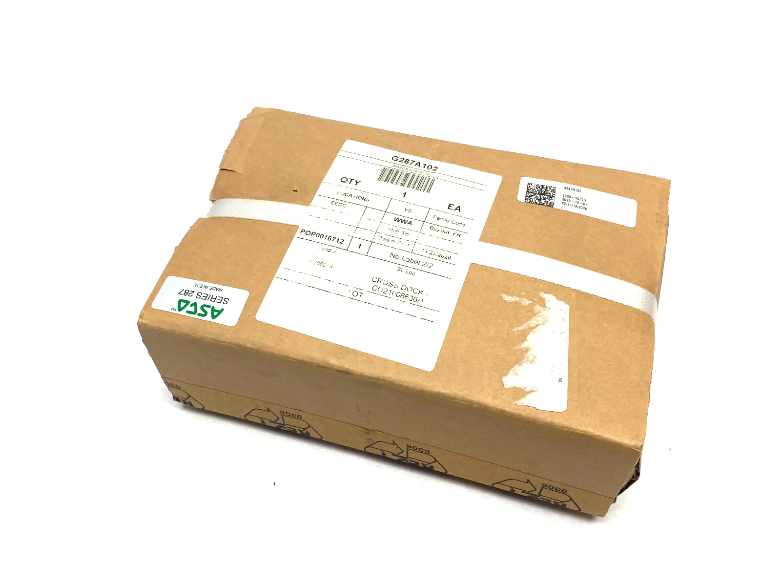 ASCO G287A102 Pressure Operated Coaxial Valve 0-40bar 287 Series - Maverick Industrial Sales