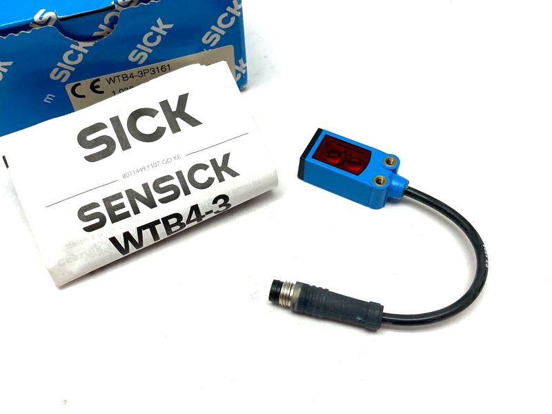 Sick WTB4-3P3161 SenSick Background Masking Photoelectric Sensor 1028097 - Maverick Industrial Sales