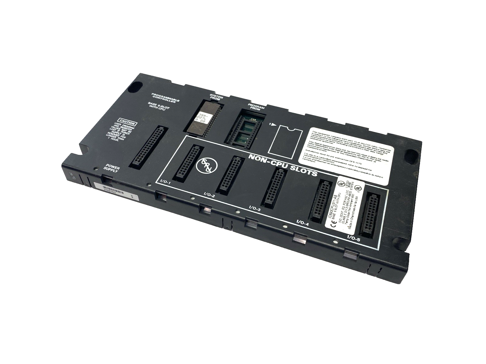 GE Fanuc IC693CPU311-AB PLC 5-Slot Programmable Controller Base/Chassis With CPU - Maverick Industrial Sales