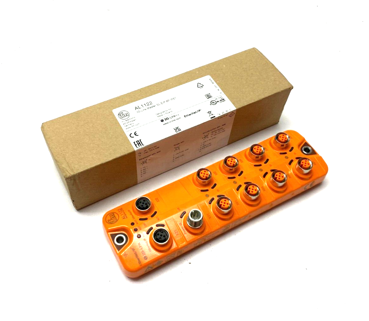 Ifm AL1122 IO-Link Master with Ethernet/IP Interface SL EIP 8P IP67 - Maverick Industrial Sales