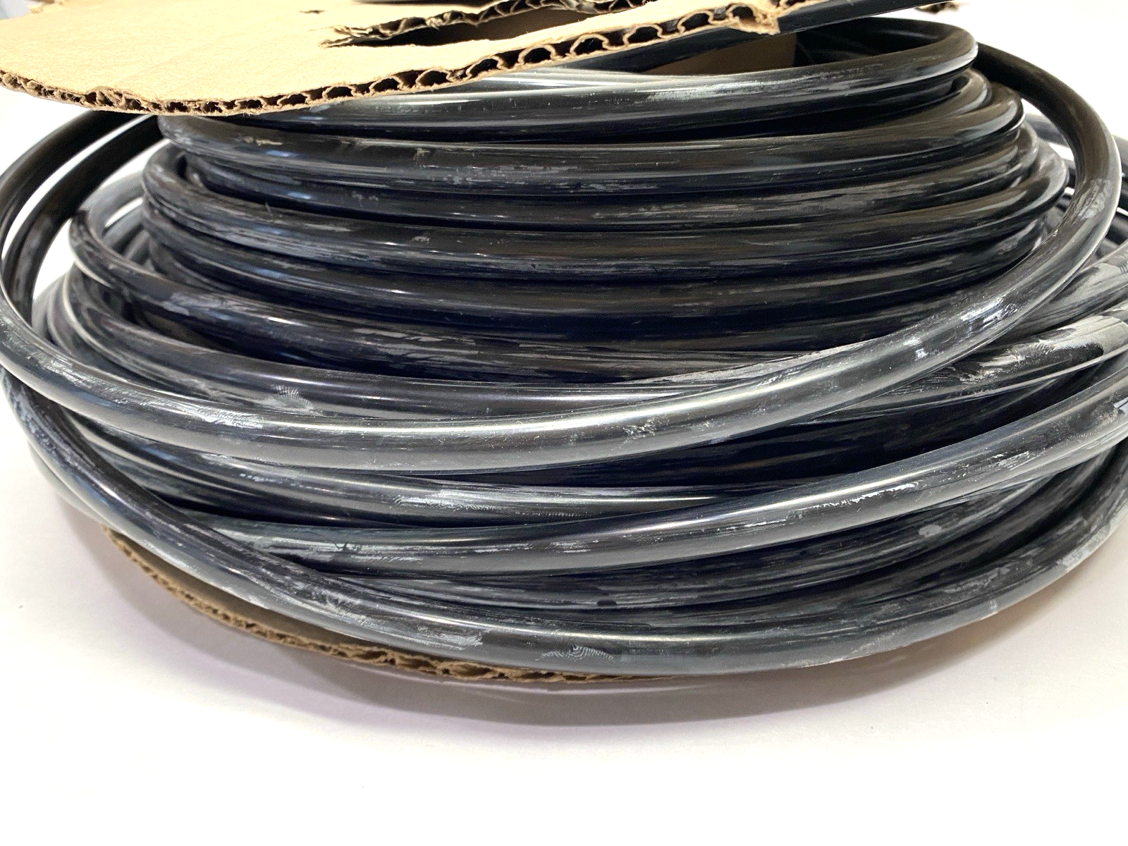 NB-6-050 | Parker Black Nylon Tubing .275" ID 3/8" OD SHELFWARE LOT OF 180' - New – Open box - Maverick Industrial Sales