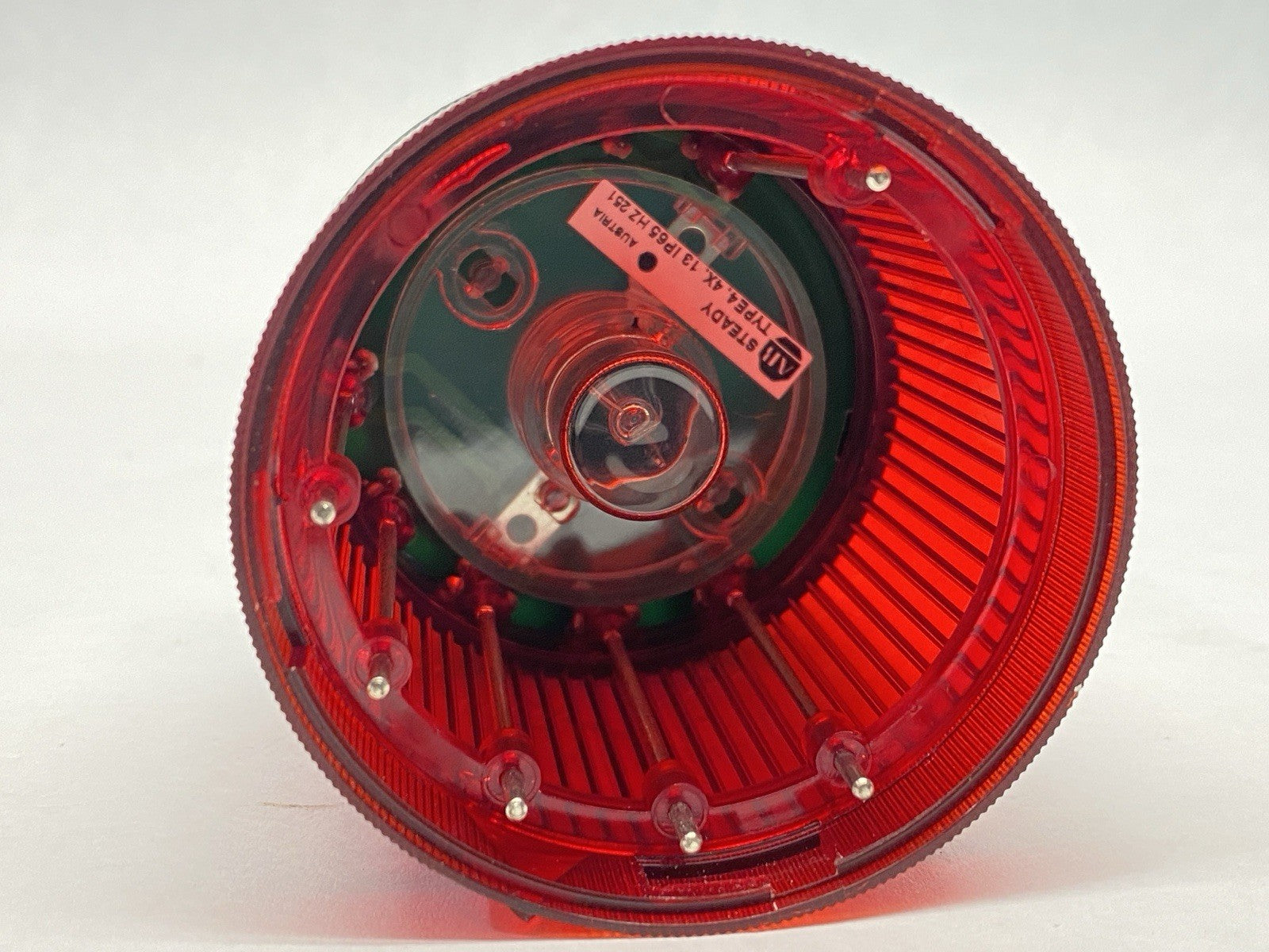 Allen Bradley 855T-B24DN4 Ser B 70mm Red Stack Light w/ 855T-L24LF Bulb - Maverick Industrial Sales