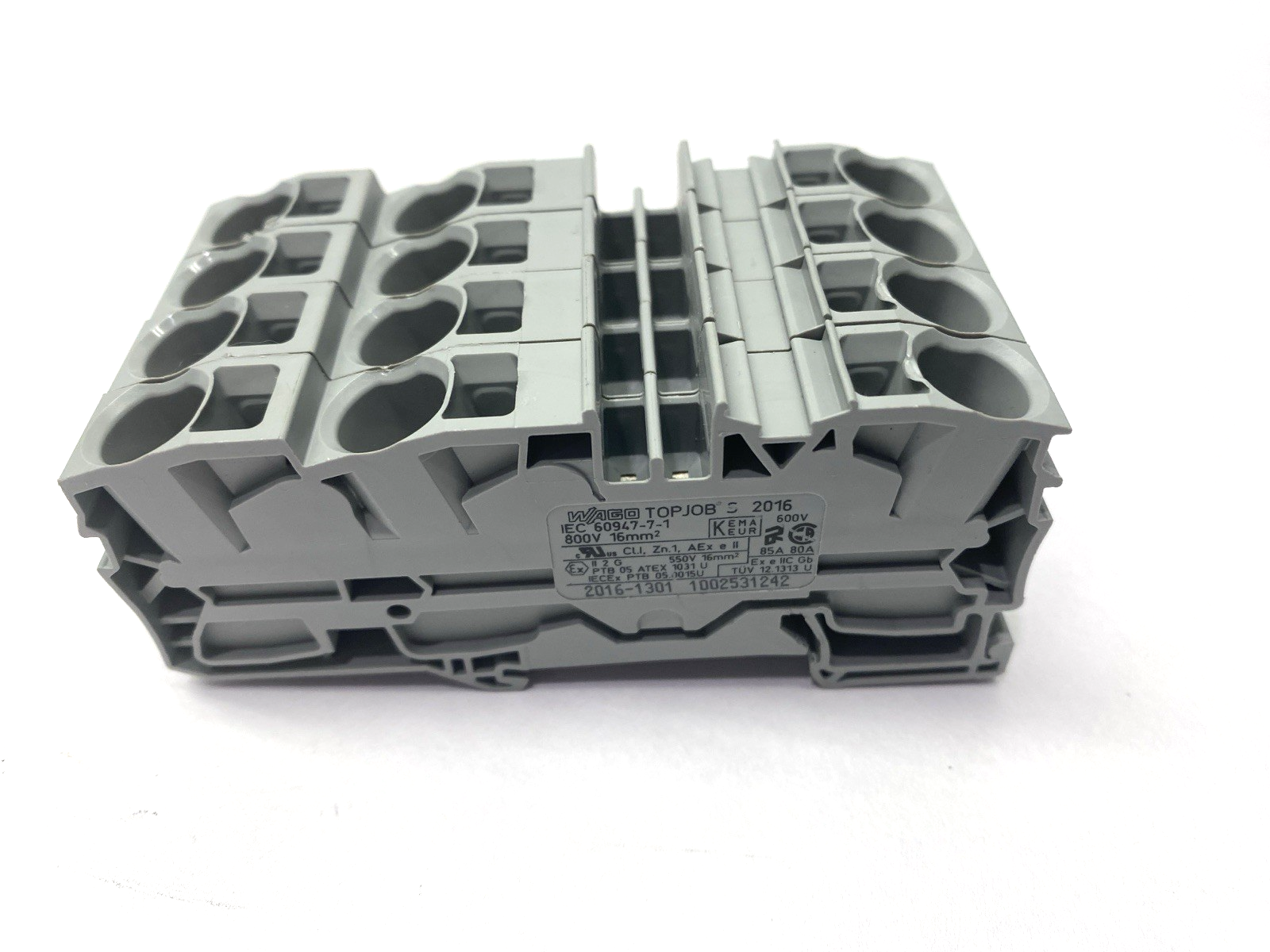 2016-1301 | Wago Topjobs Feed-Through Terminal Block LOT OF 4- Used - Maverick Industrial Sales