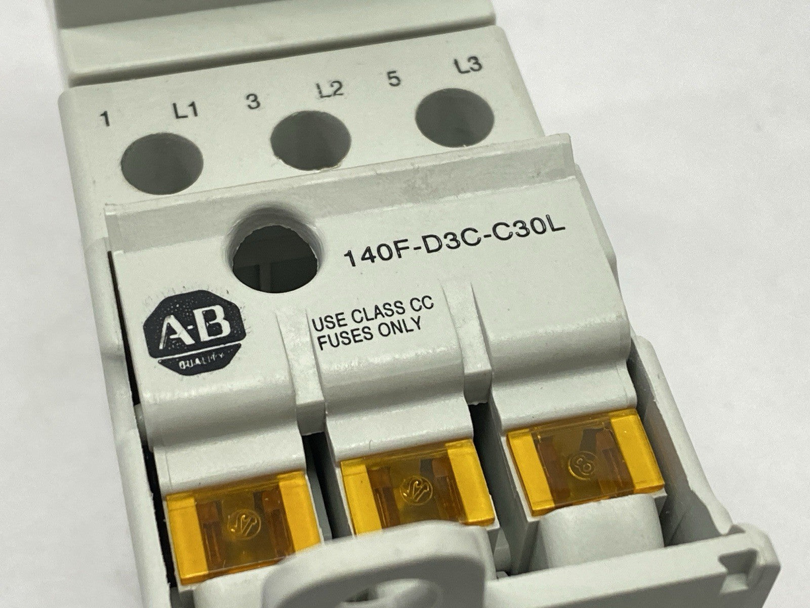 Allen Bradley 140F-D3C-C30L Fuse Holder Class CC 3P 30A 600V - Maverick Industrial Sales