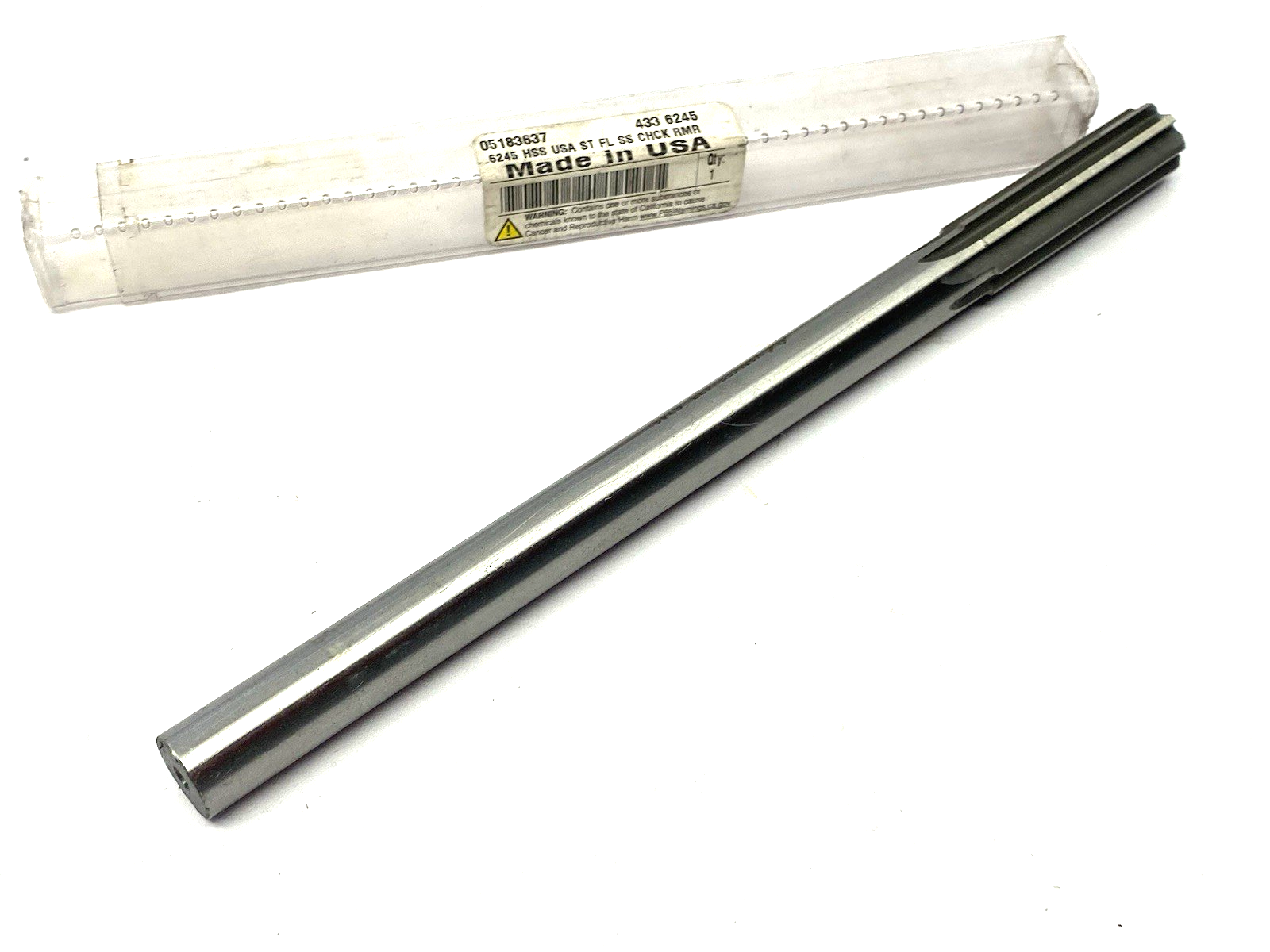 Yankee Reamer 433-0.6245 Chucking Reamer: 0.6245", 9" OAL, 2-1/4" Flute Length - Maverick Industrial Sales
