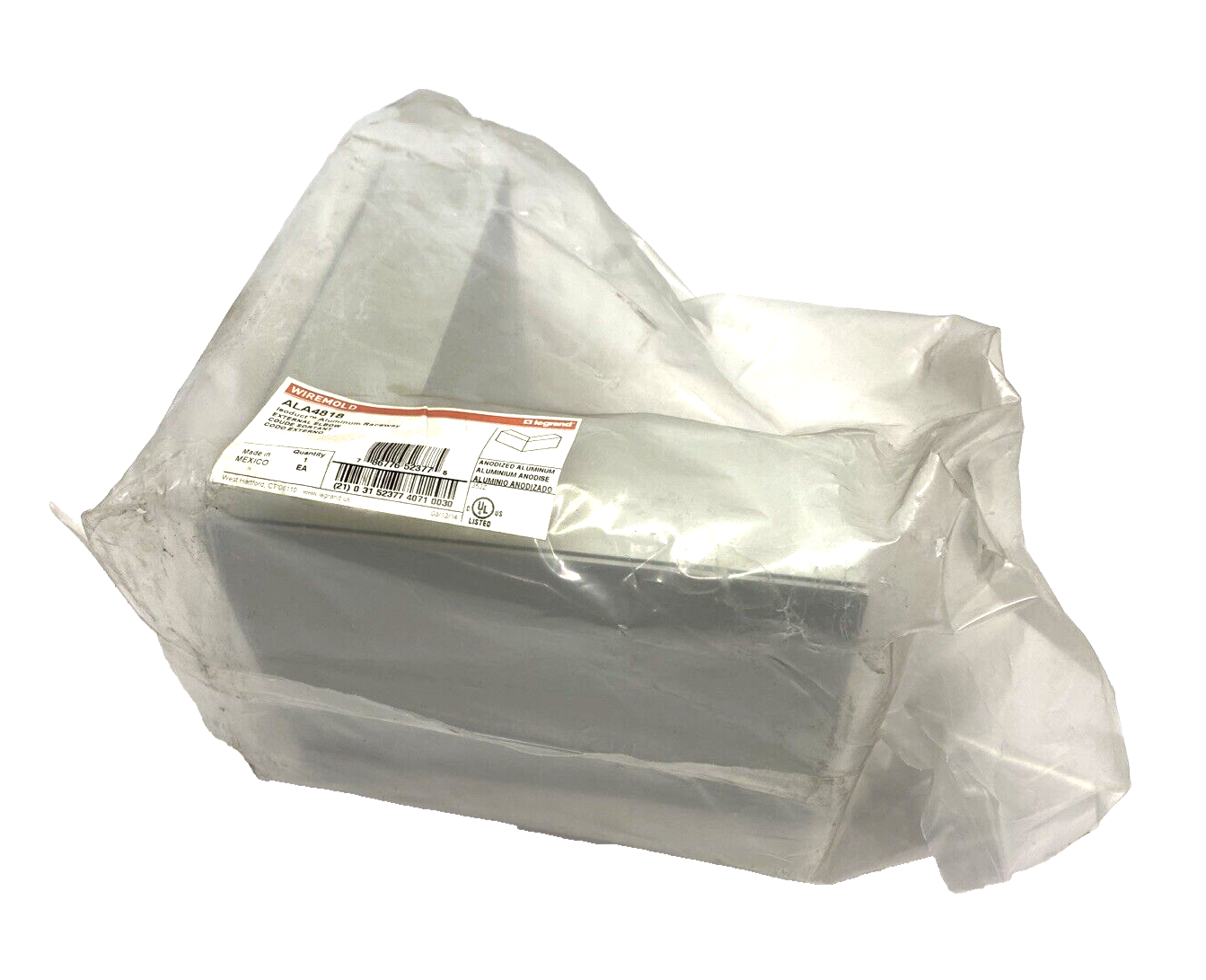 Legrand ALA4818 Wiremold Aluminum Raceway External 90 Degree Elbow Fitting - New - Maverick Industrial Sales