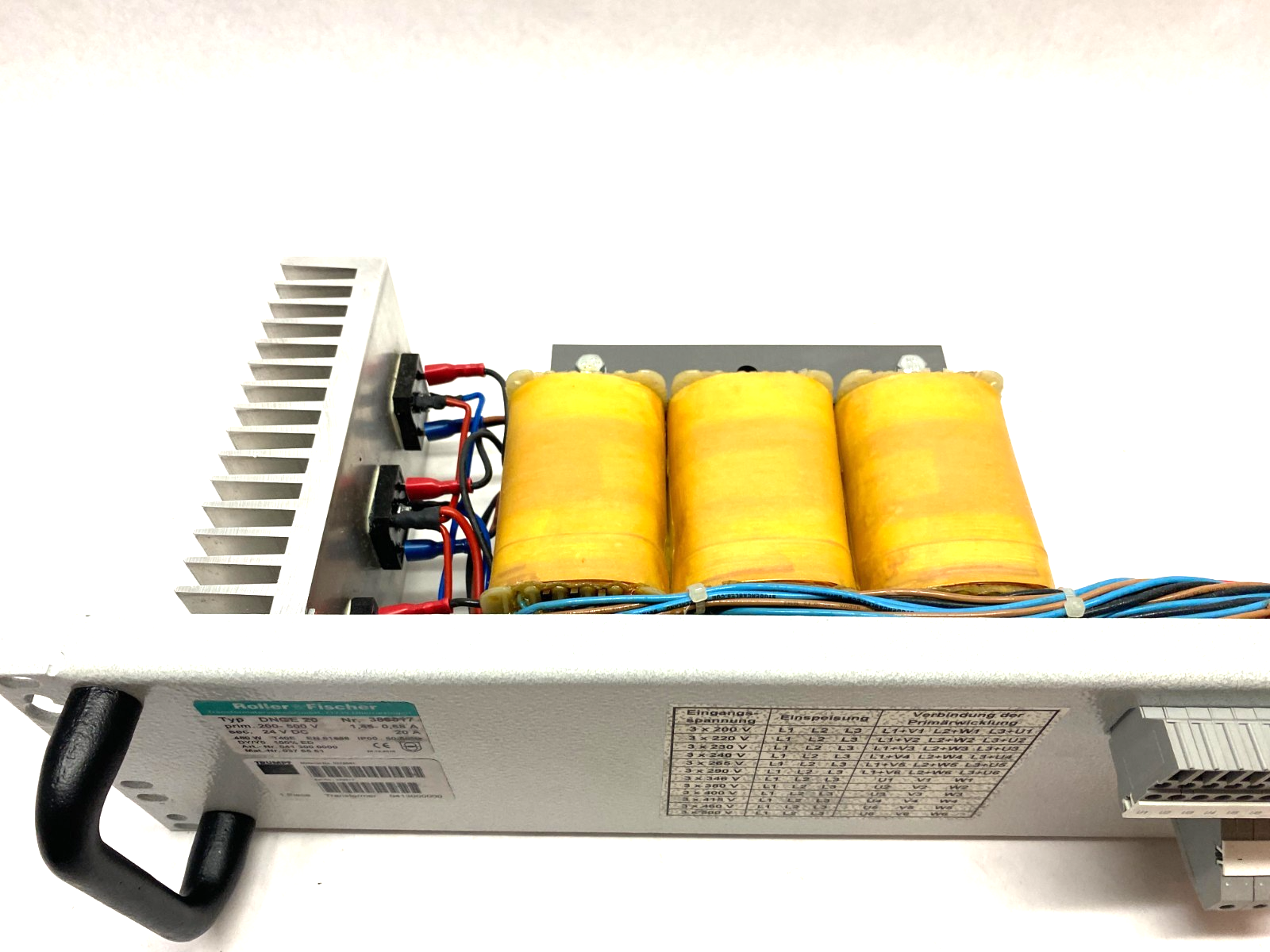 Trumpf Roller & Fischer DGE 20 Power Supply Unit 20A 200-500V 0413000000 - Maverick Industrial Sales