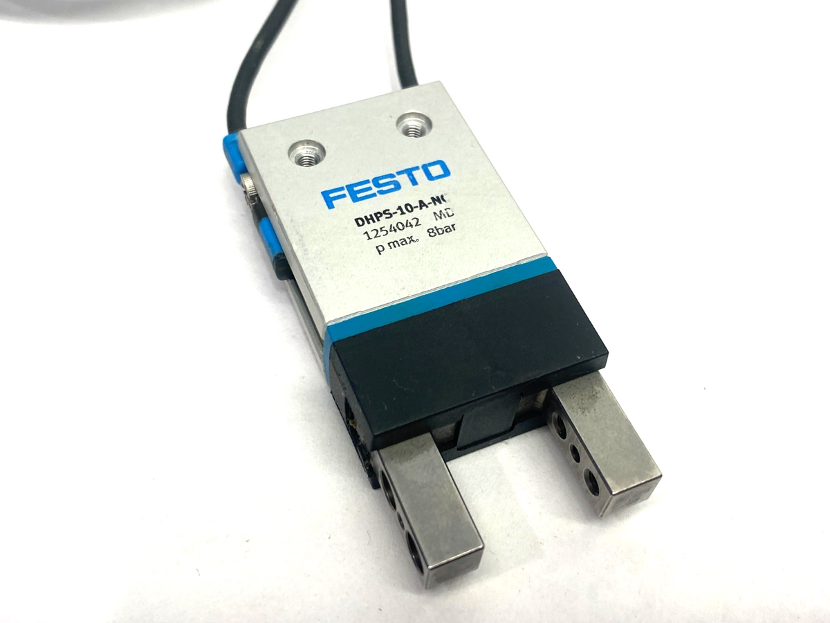 DHPS-10-A-NC | Festo Parallel Gripper 3mm Stroke 254042 w/ Dual Proximity Sensors - Used - Maverick Industrial Sales
