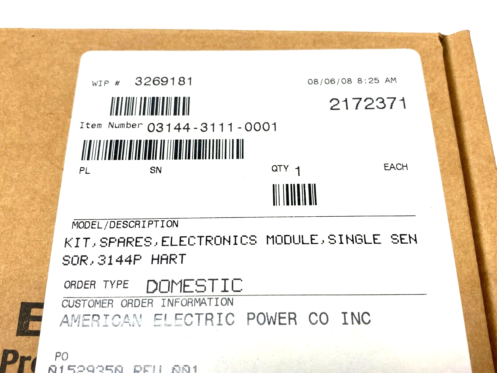 Rosemount Hart Electronics 03144-3111-0001 Temperature Transmitter Sensor Kit - Maverick Industrial Sales
