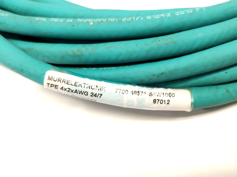 Murr Elektronik 7700-48571-S4W1000 Cordset, M12 Male To Female 8-Pin 10m - Maverick Industrial Sales