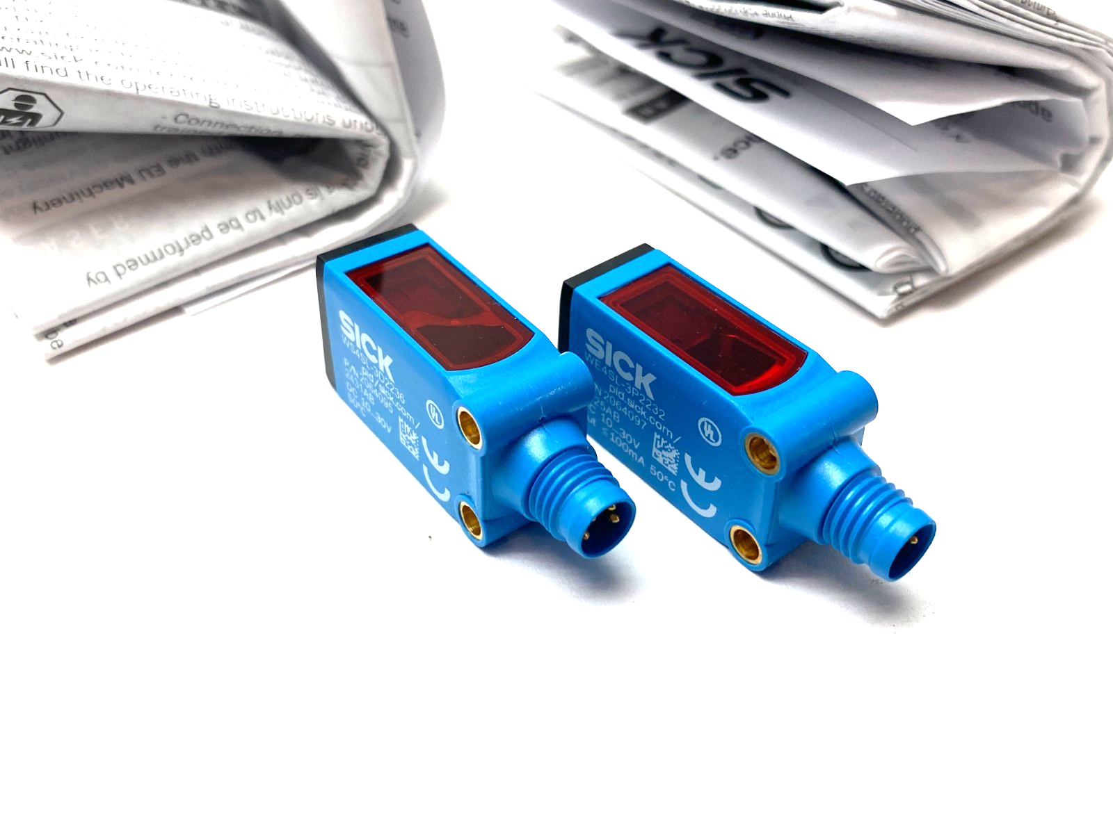 Sick WSE4SL-3P2237 Through-Beam Photoelectric Sensor Set Tra. & Rec. 1058249 - Maverick Industrial Sales