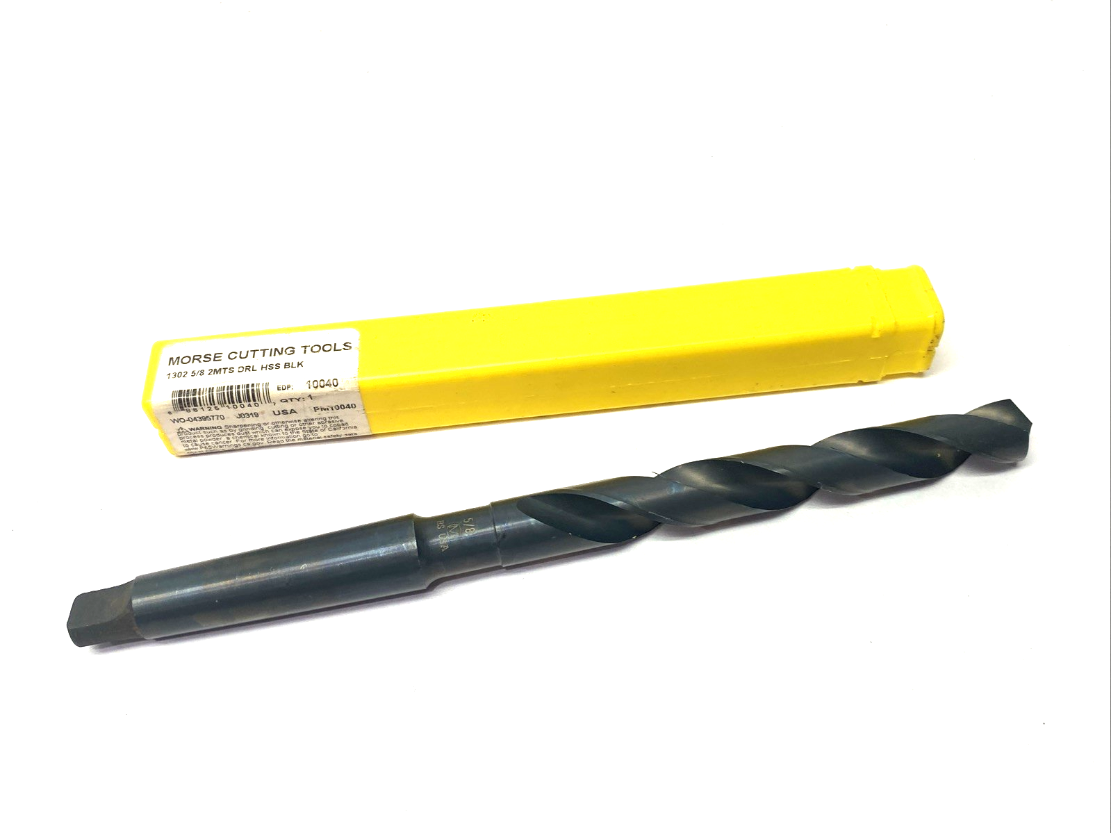 Morse Cutting Tools 10040 Taper Shank Drill Bit 1302 5/8″ 2MTS DRL HSS MT1610040 - Maverick Industrial Sales