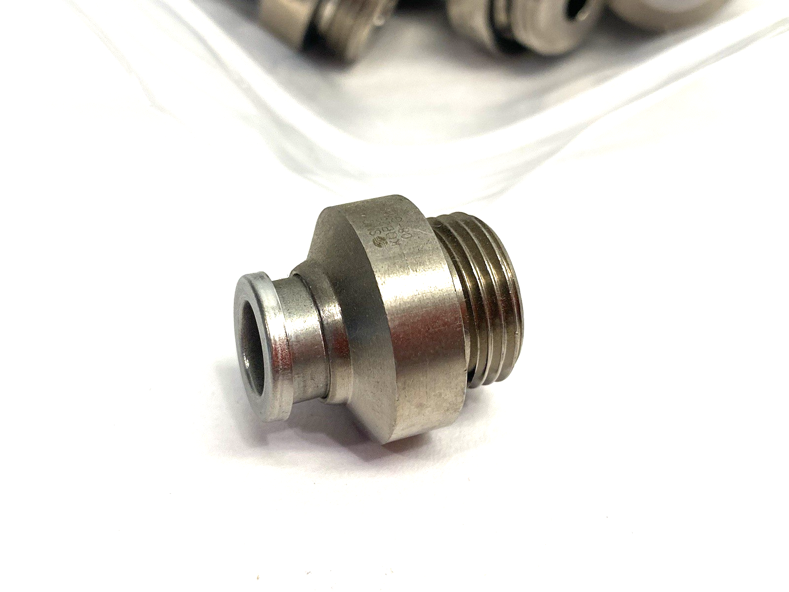 KQB2S08-G03 | SMC Metal Straight Male Fitting, Internal Hex 8mm OD Tube LOT OF 29 - New – Open box - Maverick Industrial Sales
