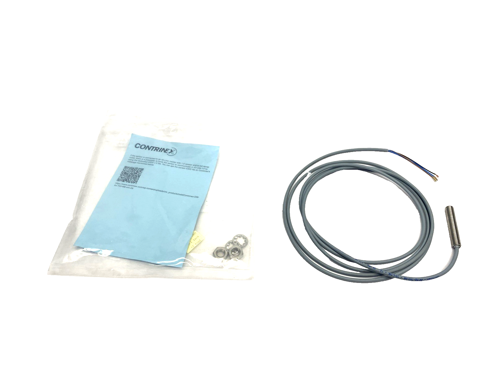 DW-AD-703-M8 | Contrinex Inductive Sensor, M8 Full Inox, Embeddable 3mm, PNP NO - New Other - Maverick Industrial Sales