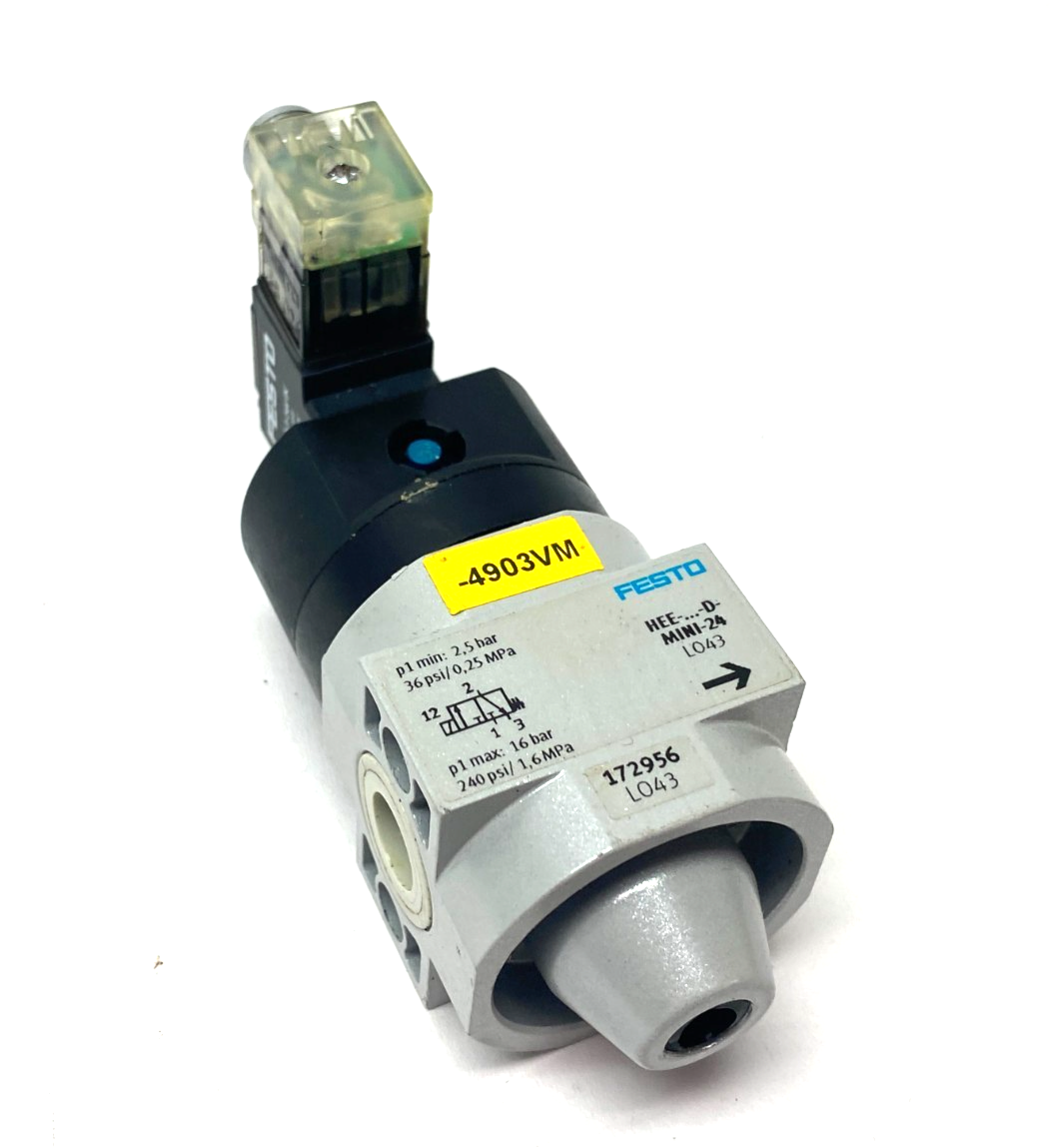 Festo HEE-D-MINI-24 Pilot Controlled On/Off Valve 172956 - Maverick Industrial Sales