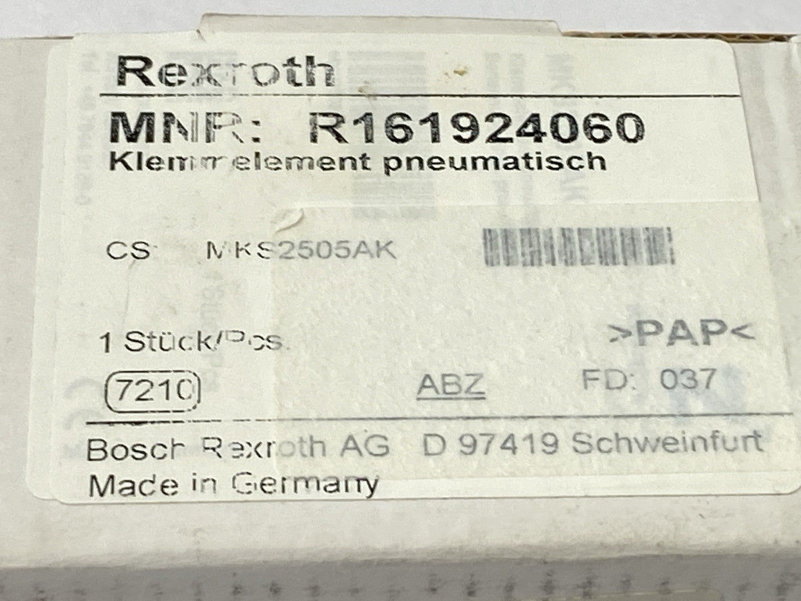 Bosch Rexroth R161924060 Clamping Element MKS 2505 AK - Maverick Industrial Sales