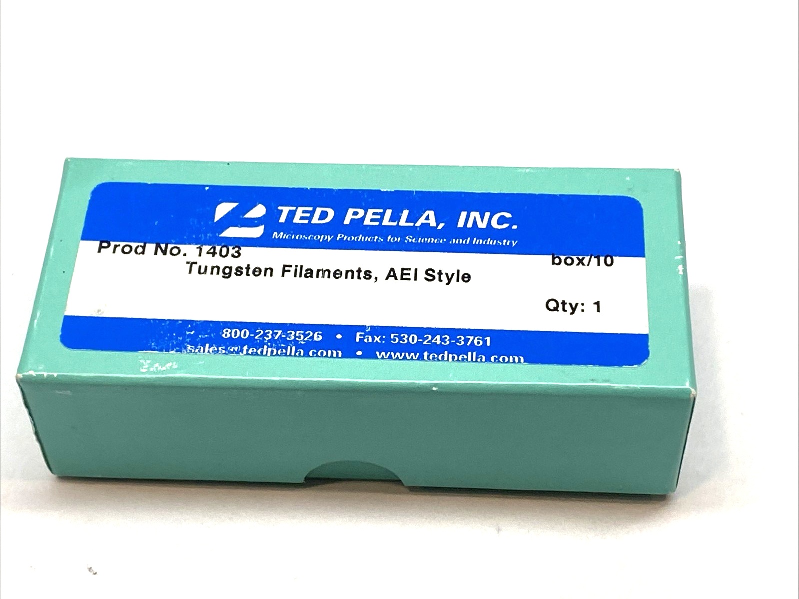 1403 | Ted Pella Tungsten Filament AEI Base, White Ceramic BOX OF 10 - New – Open box - Maverick Industrial Sales
