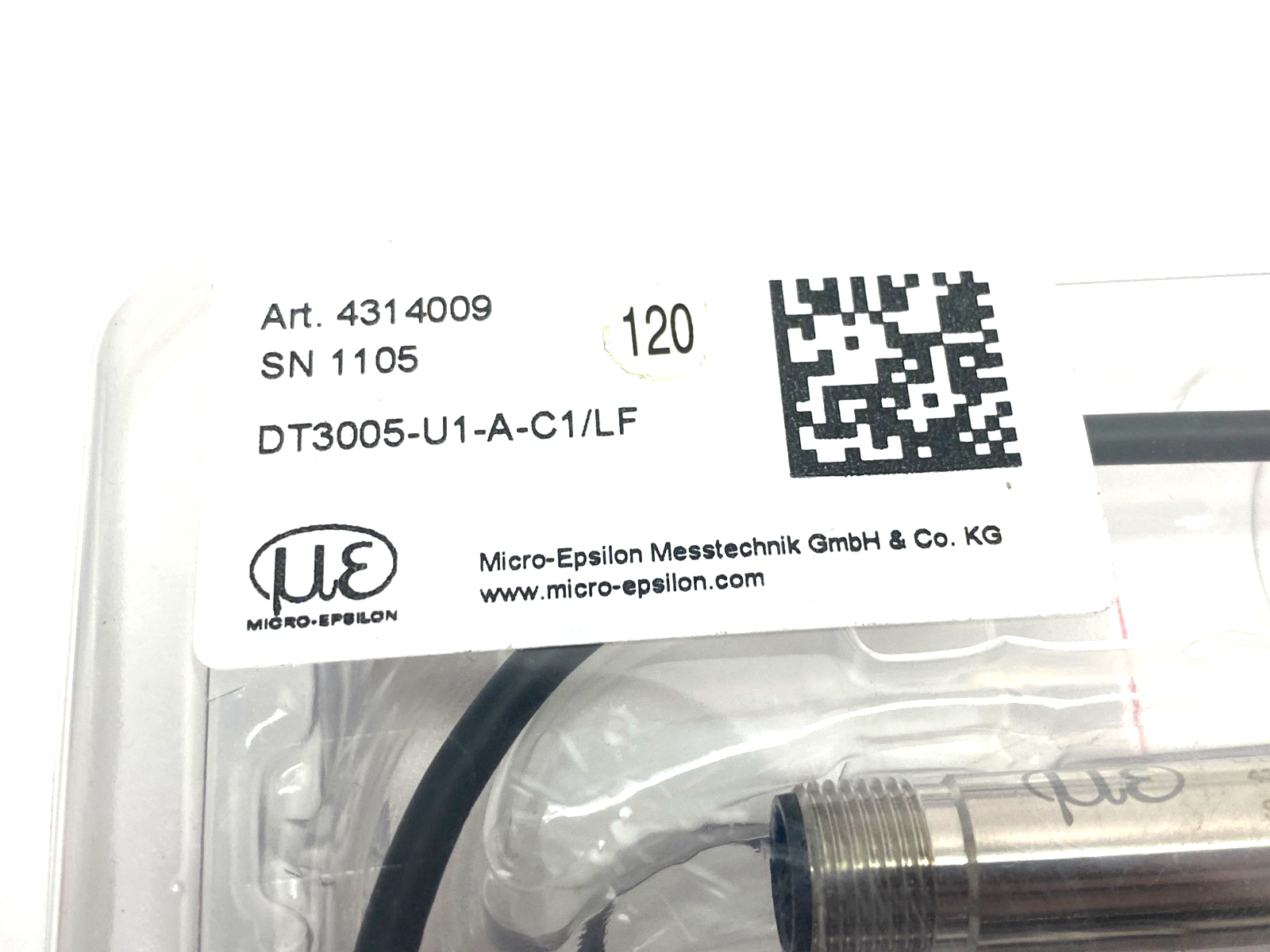Micro-Epsilon DT3005-U1-A-C1/LF eddyNCDT Inductive Measuring Sensor 4314009 - Maverick Industrial Sales