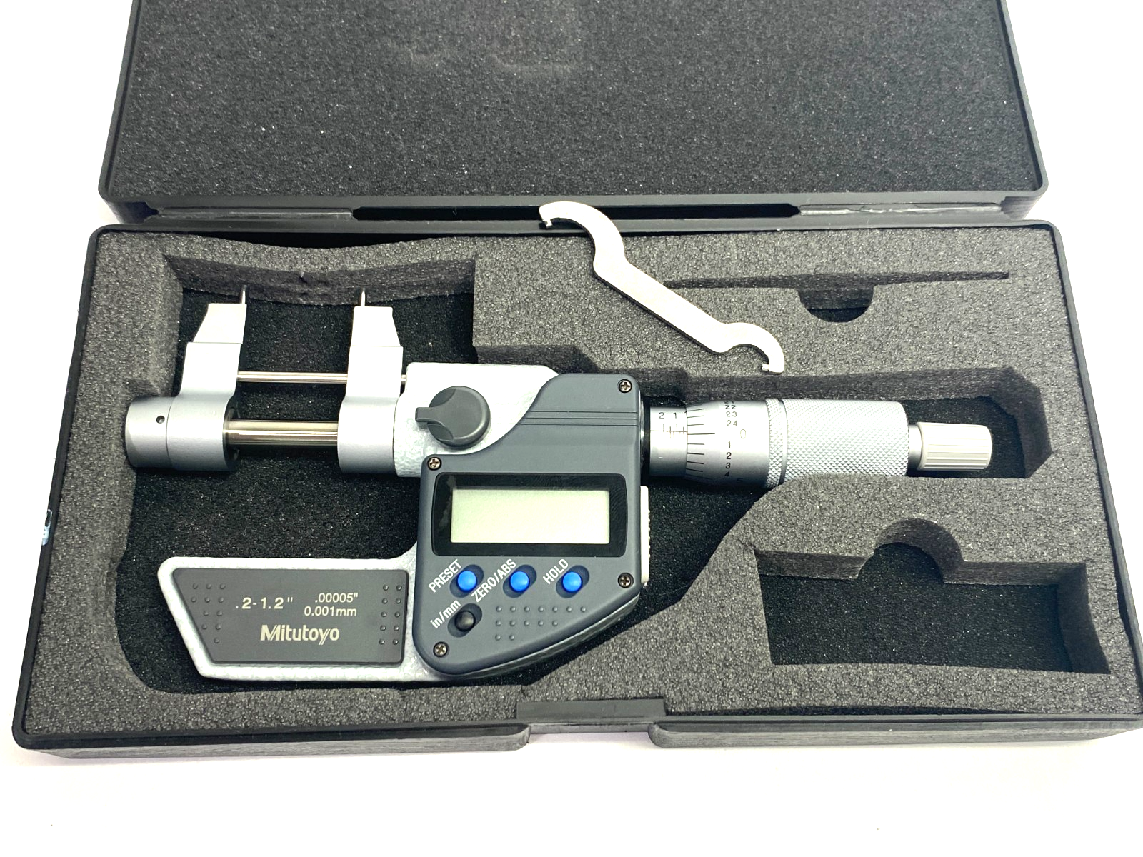Mitutoyo 345-350-30 Digimatic Caliper-Type Ins. Micrometer IMP-1.2"MX NO BATTERY - Maverick Industrial Sales