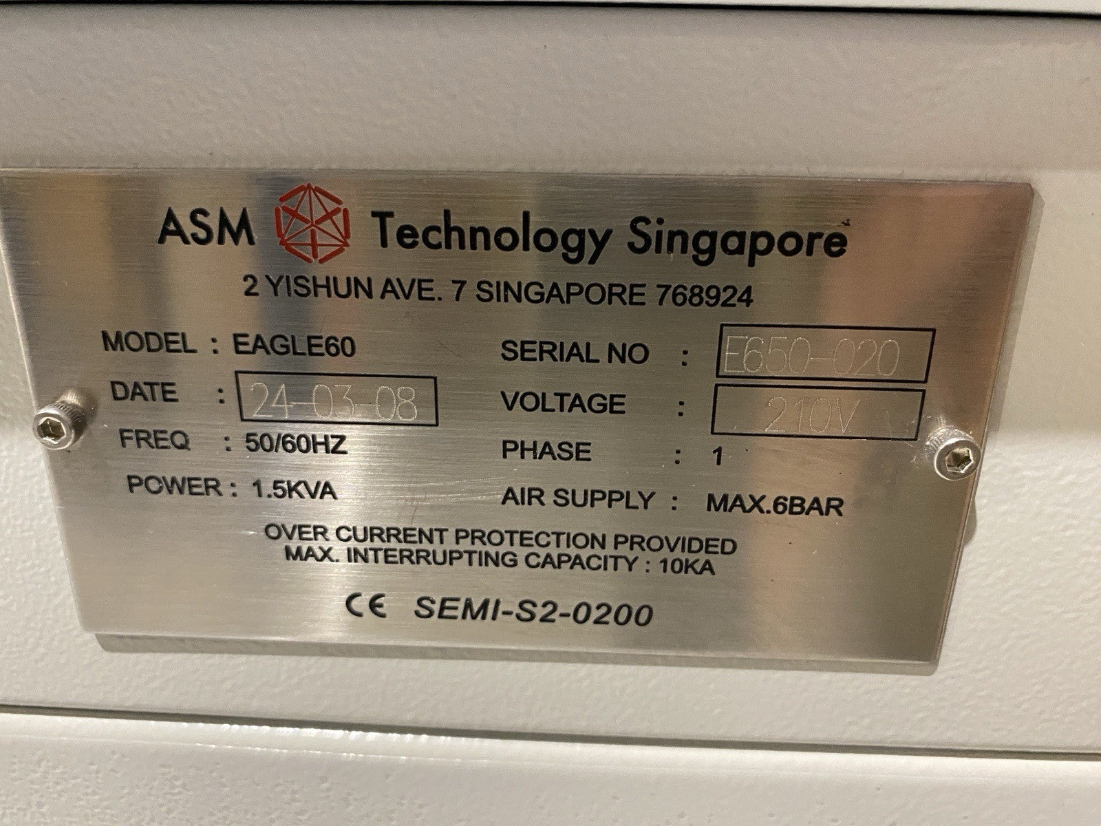 EAGLE60 | ASM Eagle 60 Ultra-High-Speed Gold And Copper Wire Ball Bonder *Needs Repair - For parts or not working - Maverick Industrial Sales