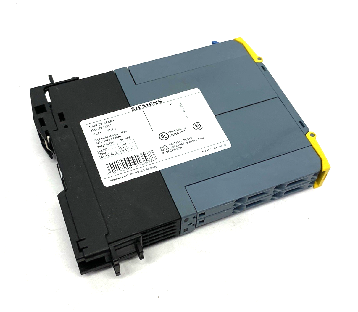 Siemens 3SK1120-2AB40 SIRIUS Advanced Basic Safety Relay BROKEN TERMINAL - Maverick Industrial Sales