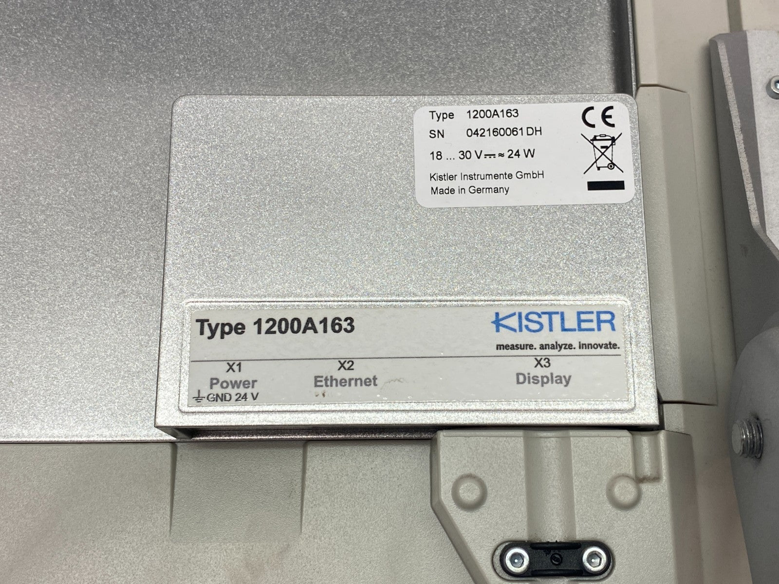 Kistler 5877AZ000 maXYmos Display Module TL and NC Process Monitor Sys S1200A163 - Maverick Industrial Sales