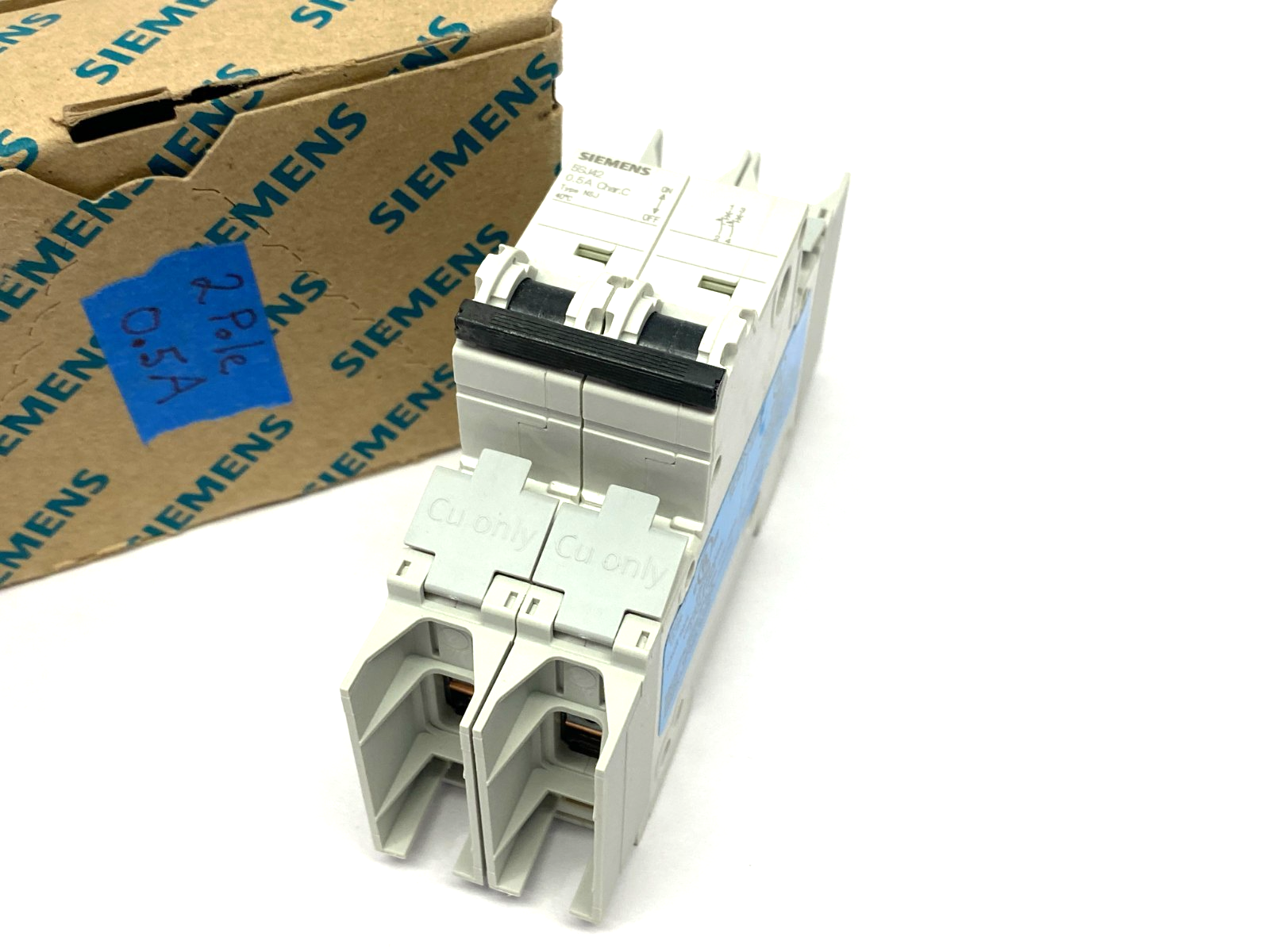 Siemens 5SJ4205-7HG42 Circuit Breaker, 2-Pole, C-Trip, 10kA - Maverick Industrial Sales