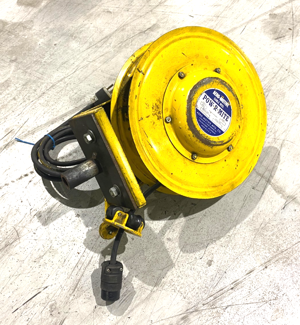 Aero-Motive 224A POW-R-MITE Weatherproof Cable Reel 600V 10A - Maverick Industrial Sales