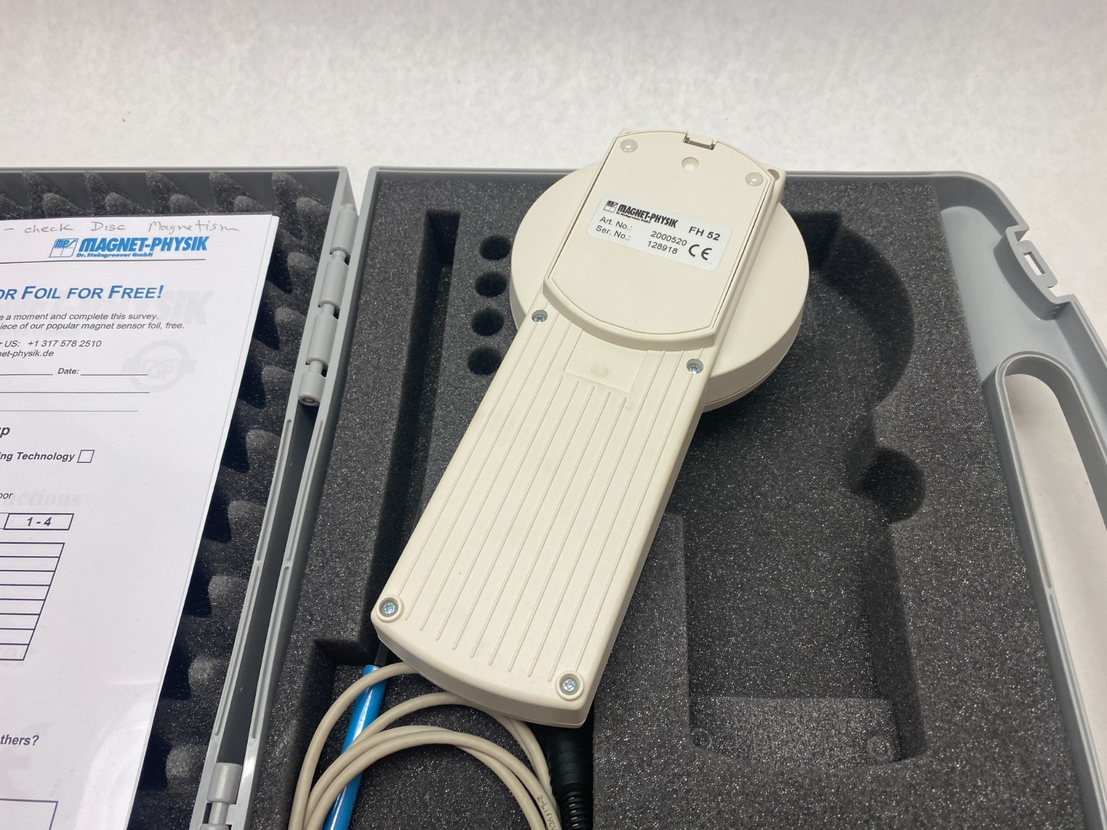 Magnet-Physik FH 52 Magnetic Field Strength Meter Teslameter 2000520 - Maverick Industrial Sales