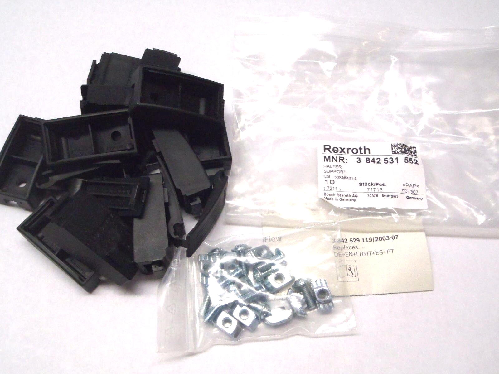 Bosch Rexroth 3842531552 Lateral Guide Support BAG OF 10 - Maverick Industrial Sales