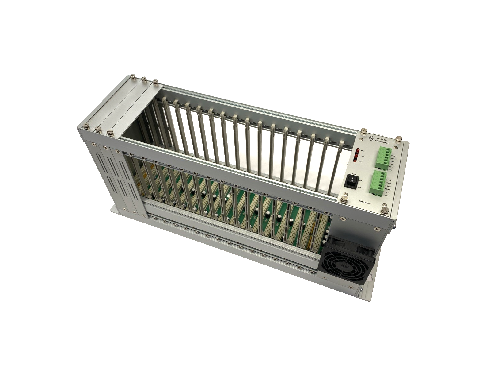 Delta Tau DT9A00-00-0007-00-SETA P/PMAC Chassis, 18 Slot Rack & Power Supply - Maverick Industrial Sales