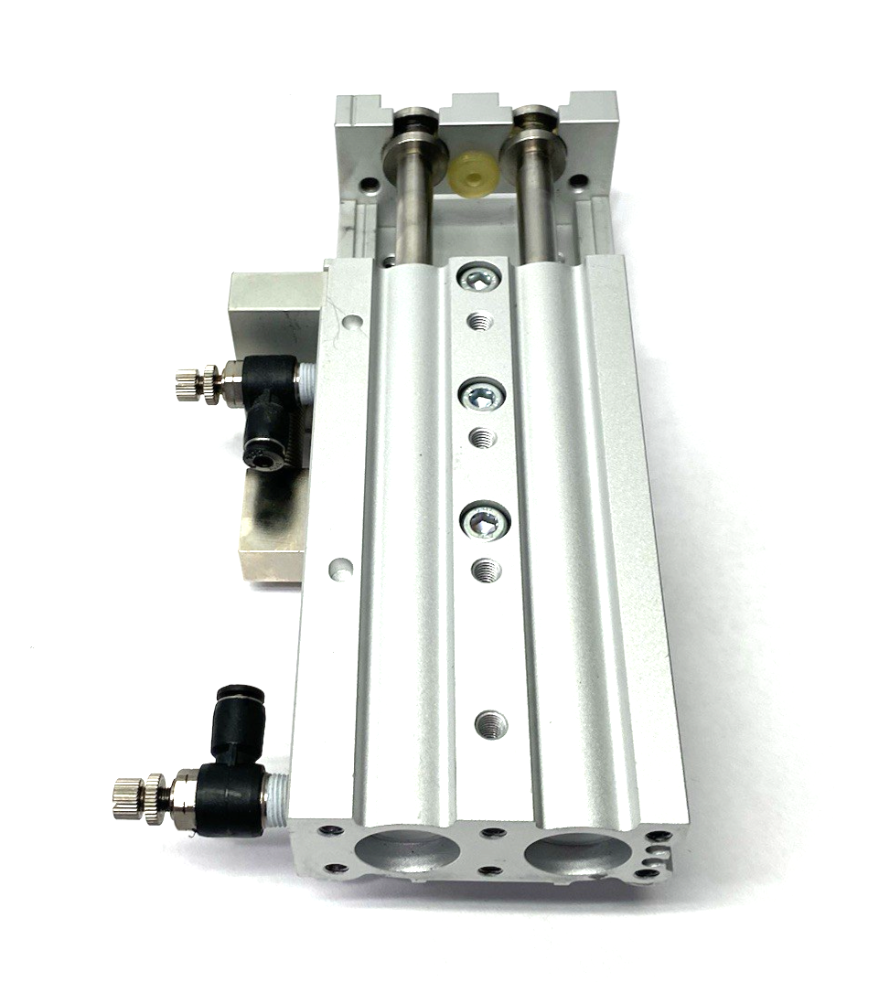 SMC MXS20-75 Guided Slide Table Cylinder, 20mm Bore, 75mm Stroke Adjustable - Maverick Industrial Sales