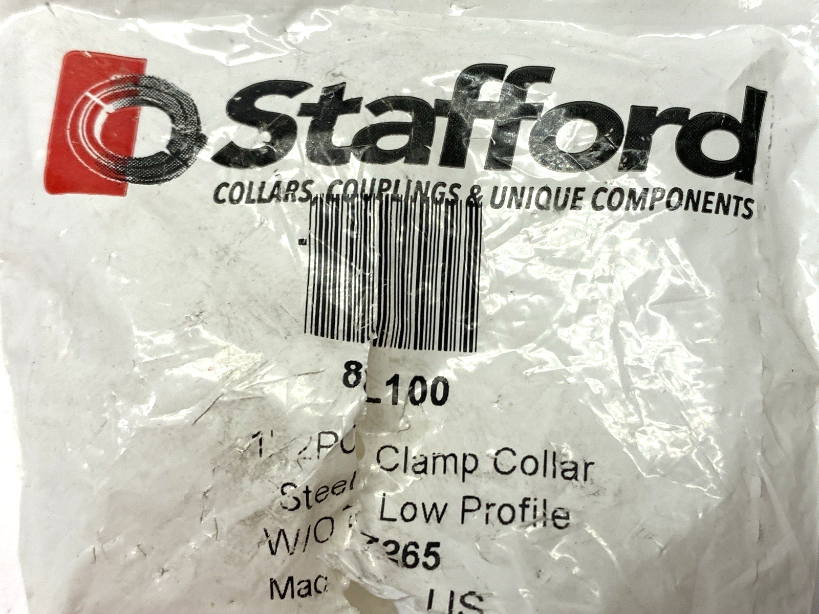 Stafford 8L100 Shaft Clamp Collar 1" Bore Dia. 1-3/4" OD - Maverick Industrial Sales