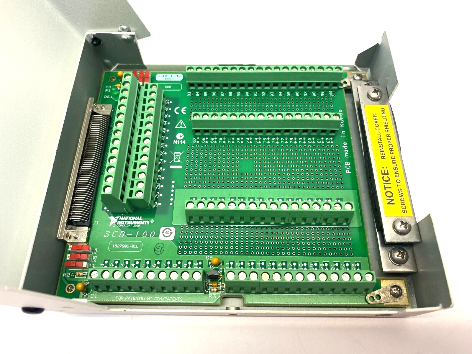 National Instruments 182788E-01L SCB-100 Shielded I/O Connector Block - Maverick Industrial Sales