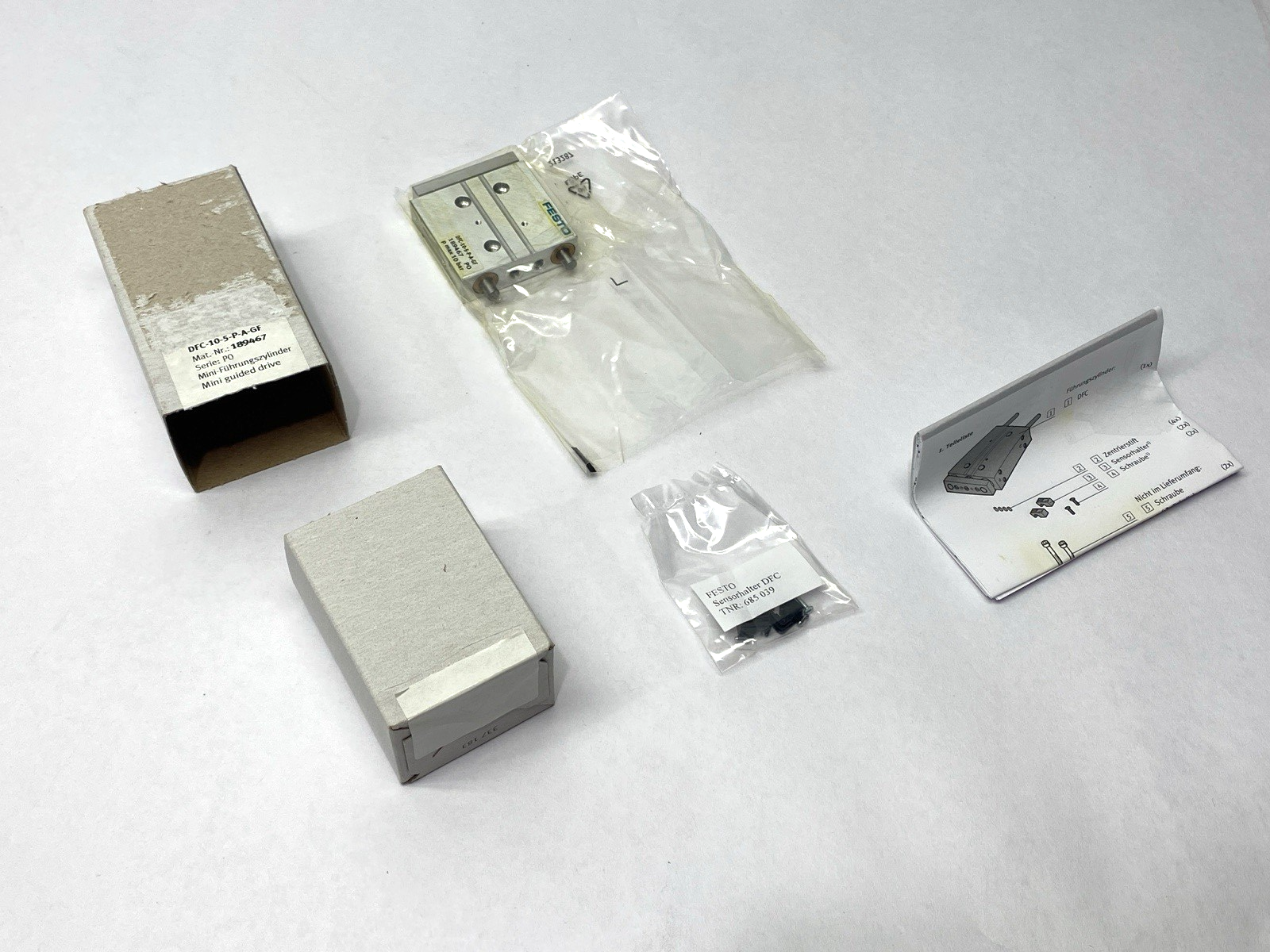 Festo DFC-10-5-P-A-GF Pneumatic Miniature Guided Drive 189467 - Maverick Industrial Sales