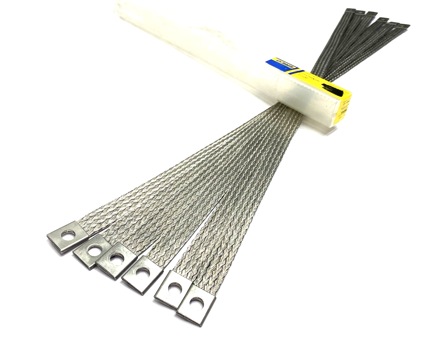 554286 | Erico nVent ERIFLEX Braided Grounding Strap Stainless Steel PKG OF 6 - New – Open box - Maverick Industrial Sales